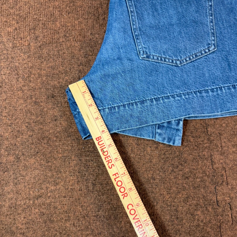 A+ Uniqlo Denim Skort Medium Wash Wrap Front Elastic Back 221-477522 Blue Size M - Picture 6 of 7